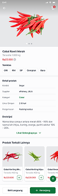 Screenshot of PasarAgri