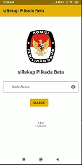 Screenshot of Sirekap 2020